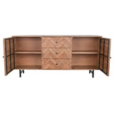 Sideboard Home ESPRIT Metal Acacia 170 x 40 x 80 cm-9