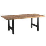 Dining Table Home ESPRIT Metal Acacia 180 x 90 x 76 cm-1