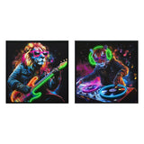 LED Picture Home ESPRIT Black Vintage 83 x 3,7 x 83 cm (2 Units)-0