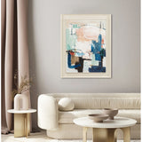 Painting Home ESPRIT Blue White Abstract Urban 114 X 6 X 143,5 CM-7