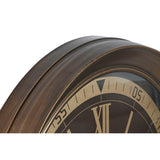 Wall Clock Home ESPRIT Golden Maroon Crystal Iron Glam 100 x 14 x 100 cm-3