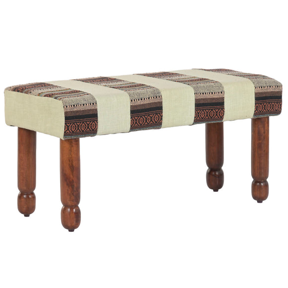 Bench Home ESPRIT Multicolour Mango wood 94 X 38 X 45 CM-0