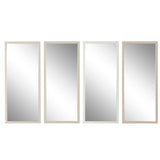 Wall mirror Home ESPRIT White Brown Beige Grey Modern 68 x 2 x 156 cm (4 Units)-0