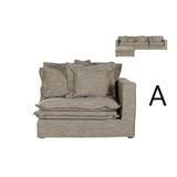 Sofa module Home ESPRIT Green Sand 120 X 120 X 95 CM-1