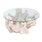 Centre Table Home ESPRIT White 90 x 90 x 47 cm-0