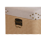 Set of Chests Home ESPRIT Beige Natural Polyester Wood Traditional 80 x 40 x 44 cm (3 Units)-3