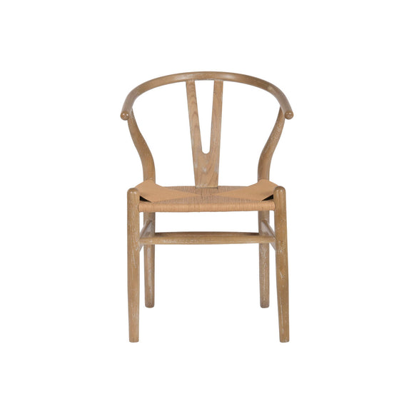 Dining Chair Home ESPRIT Natural Rattan Elm wood 55 x 46 x 80 cm-0