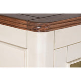 Display Stand Home ESPRIT Cream Dark brown Mango wood MDF Wood 150 X 45 X 190 CM-5