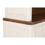 Display Stand Home ESPRIT Cream Dark brown Mango wood MDF Wood 150 X 45 X 190 CM-4