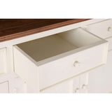 Display Stand Home ESPRIT Cream Dark brown Mango wood MDF Wood 150 X 45 X 190 CM-12