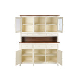 Display Stand Home ESPRIT Cream Dark brown Mango wood MDF Wood 150 X 45 X 190 CM-8