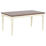 Dining Table Home ESPRIT Brown Cream Mango wood MDF Wood 160 x 90 x 76 cm-0