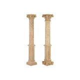 Decorative Figure Home ESPRIT Natural Column Stripped 30 X 30 X 200 CM-0