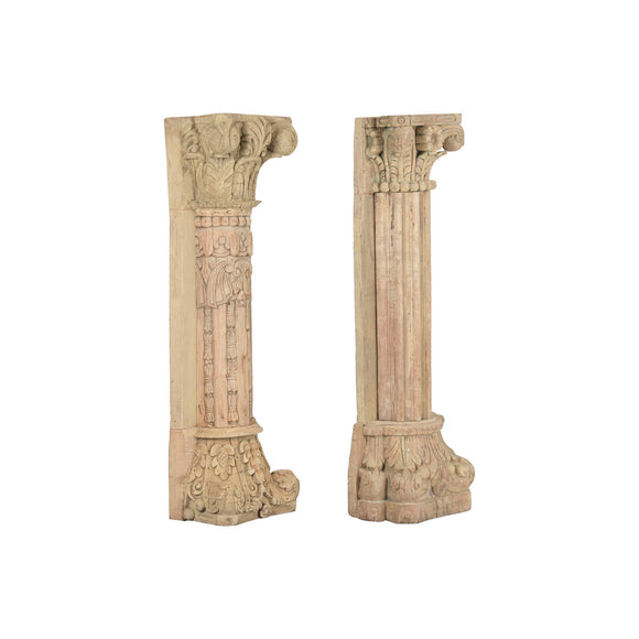 Decorative Figure Home ESPRIT Natural Column Stripped 35 X 25 X 125 CM-0