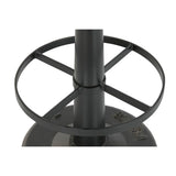 Stool Home ESPRIT Brown Black Leather Iron-5