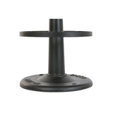 Stool Home ESPRIT Brown Black Leather Iron-2