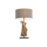 Desk lamp Home ESPRIT Black Beige Natural 50 W 220 V-0