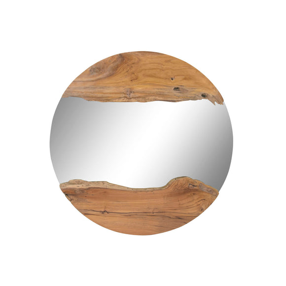 Wall mirror Home ESPRIT Brown Bali 100 x 5 x 100 cm-0