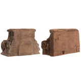 Candleholder Home ESPRIT Teak 26 x 26 x 30 cm (2 Units)-2