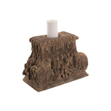 Candleholder Home ESPRIT Teak 26 x 26 x 30 cm (2 Units)-1