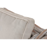 Sofa Home ESPRIT Natural Bicoloured Stripped 220 X 103 X 64 CM (4 Pieces)-5