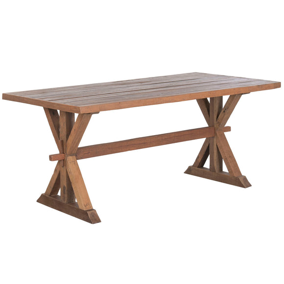 Dining Table Home ESPRIT Natural Recycled Wood 180 x 90 x 78 cm-0