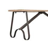 Bench Home ESPRIT Black Natural Iron Teak 152 X 41 X 46 CM-5