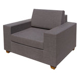 Garden sofa Io Brown Aluminium textilene 110 x 88 x 70 cm-0