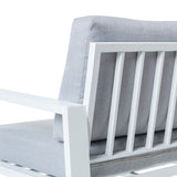 Garden sofa Thais 73,20 x 74,80 x 73,30 cm Aluminium White-3