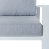 Garden sofa Thais 73,20 x 74,80 x 73,30 cm Aluminium White-2