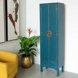 Cupboard ORIENTE Blue Iron DMF 55 x 33 x 185 cm-4