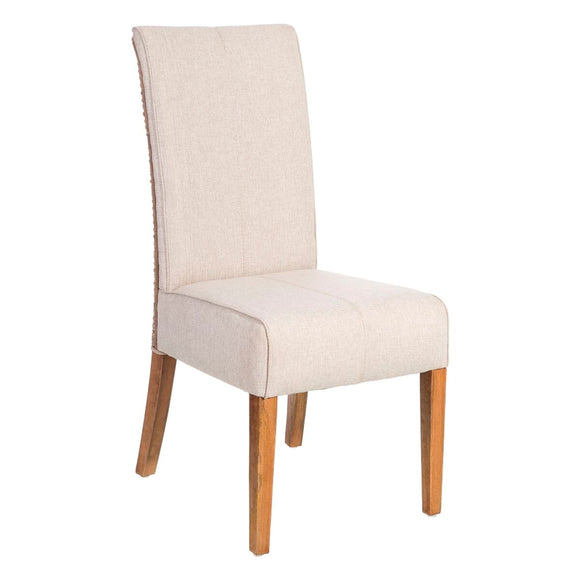 Dining Chair 46 x 62 x 100 cm Grey Beige-0