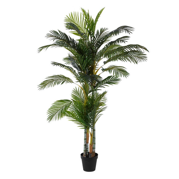 Decorative Plant 100 x 130 x 210 cm Green PVC Palm tree-0