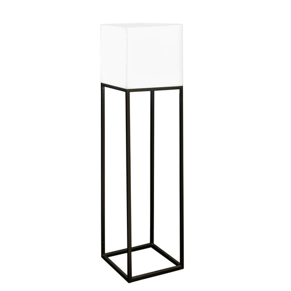 Floor Lamp Block White Grey Polyethylene Steel 38 x 38 x 155 cm-0