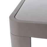 Side table Stella Grey Aluminium Tempered Glass 70 x 70 x 40 cm-2