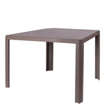 Dining Table Stella 90 x 90 x 75 cm Grey Aluminium-0