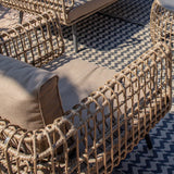 2-Seater Sofa Ariki Steel Rattan synthetic rattan 161 x 84 x 67 cm-2