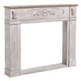 Fireplace Fir wood MDF Wood 134 x 24 x 111 cm-0