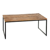 Centre Table Iron Mango wood 80 x 60 x 40 cm-1