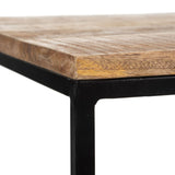 Centre Table Iron Mango wood 80 x 60 x 40 cm-4