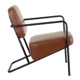 Armchair Brown Black Wood Iron Foam 57 x 76 x 76,5 cm-8