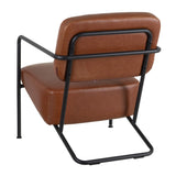 Armchair Brown Black Wood Iron Foam 57 x 76 x 76,5 cm-7