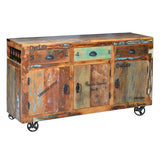 Sideboard Alexandra House Living Multicolour Recycled Wood 140 x 86 x 40 cm-0