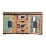 Sideboard Alexandra House Living Multicolour Recycled Wood 150 x 81 x 38 cm-2