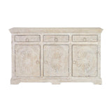 Sideboard Alexandra House Living White Mango wood 150 x 90 x 40 cm-7