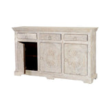 Sideboard Alexandra House Living White Mango wood 150 x 90 x 40 cm-6