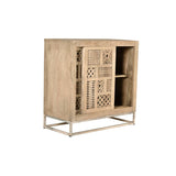 Sideboard Alexandra House Living Natural Metal Mango wood 90 x 90 x 40 cm-5