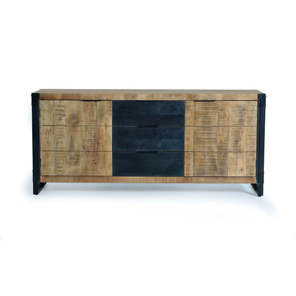 Sideboard Alexandra House Living Natural Metal Mango wood 180 x 80 x 45 cm-0