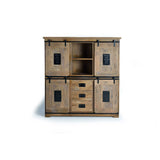 Sideboard Alexandra House Living Natural Metal Acacia 150 x 160 x 45 cm-6