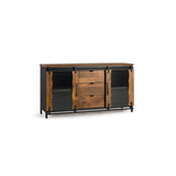 Sideboard Alexandra House Living Black Metal Mango wood 150 x 80 x 40 cm-6